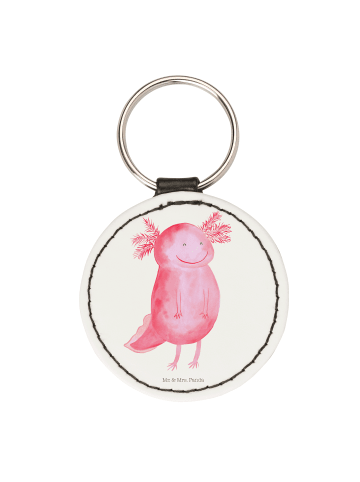 Mr. & Mrs. Panda Anhänger Axolotl Glücklich ohne Spruch in Weiß