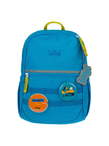 BAAGL Rucksack Buddy in Blau Bagger - 25x35x12cm
