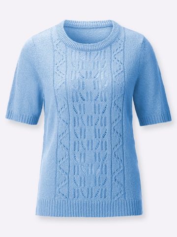 WITT WEIDEN Ajour-Pullover in himmelblau