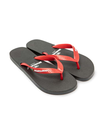 Brasileras Zehentrenner "Classic Pro Combi M" in Schwarz/Rot