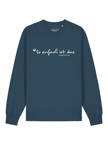 wat? Apparel Sweatshirt So einfach ist das in Petrol
