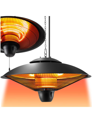 tectake Infrarotheizstrahler Solaris Orbit einfache Montage, 58 x 58 x 32 cm, schwarz