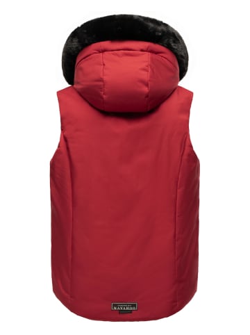 Navahoo Steppweste Zimthäschen XIV in Dark Red