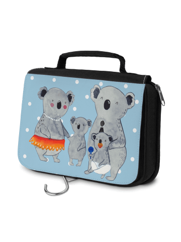 Mr. & Mrs. Panda Kulturbeutel Koala Familie ohne Spruch in Blau Pastell