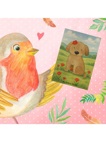 Mr. & Mrs. Panda jubiläumskarte Hund Dame Design ohne Spruch in Weiß