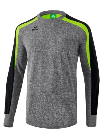 erima Liga 2.0 Sweatshirt in grau melange/schwarz/green gecko