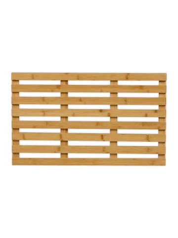 relaxdays Bambus Badematte in Natur - 66 x 40 cm