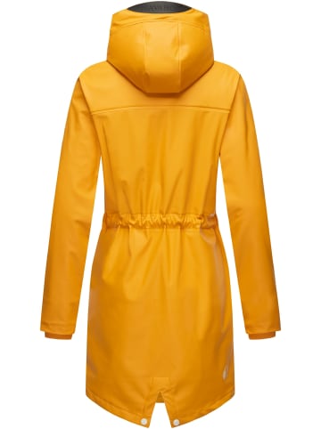 Navahoo Regenjacke Flower of Ocean in Amber Yellow