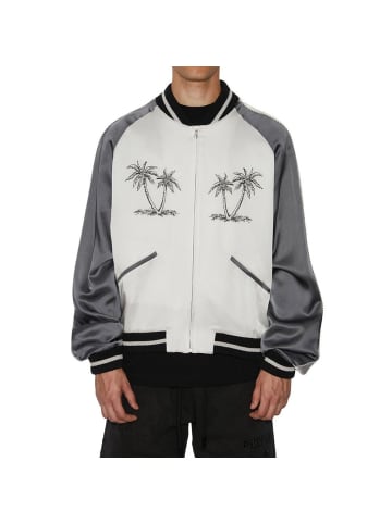 Palm Angels Grau Acetat Bomberjacke