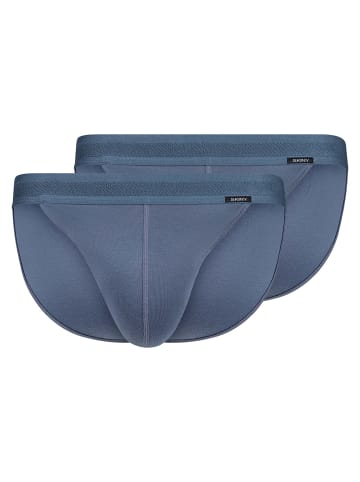 Skiny Slip 2er Pack in Blau (Be Ink)