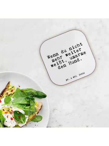 Mr. & Mrs. Panda Untersetzer für Gläser Wenn du nicht mehr... mi... in Weiß