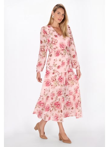 Usha Dress in light rose multicolor