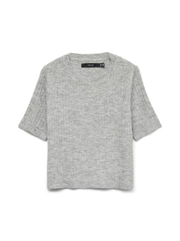 Vero Moda Strickpullover in Light Grey Melange