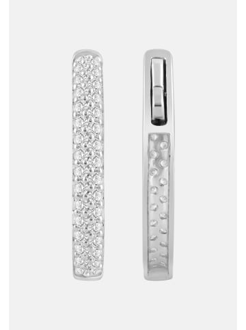 Ethische Diamanten Ohrringe aus 375 Weißgold mit Lab Grown Diamant