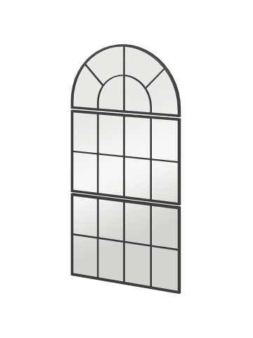 HOMCOM Wandspiegel-76L x 2B x 53H cm-Schwarz