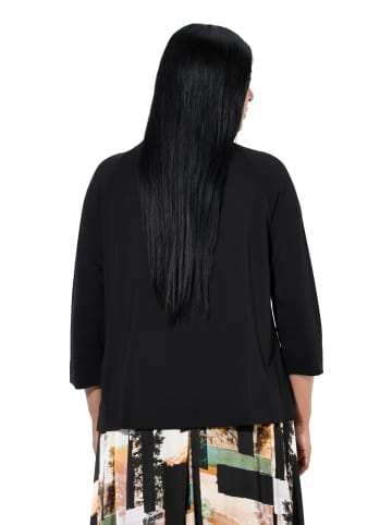 Ulla Popken Sweatshirt in schwarz