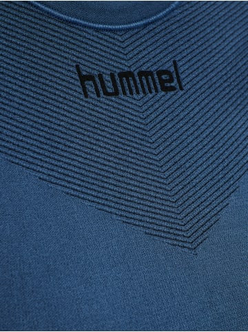 Hummel Hummel T-Shirt Hummel First Multisport Damen Atmungsaktiv Feuchtigkeitsabsorbierenden Leichte Design Nahtlosen in DARK DENIM