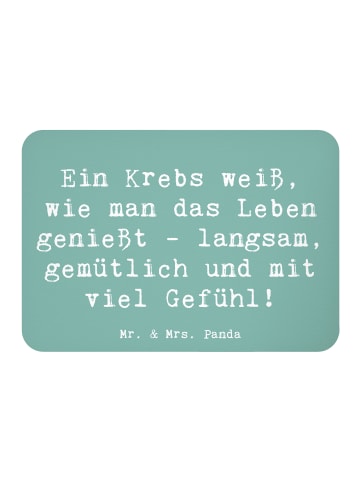Mr. & Mrs. Panda Magnet Spruch Krebs Genießer mit Spruch in Meeresbrise