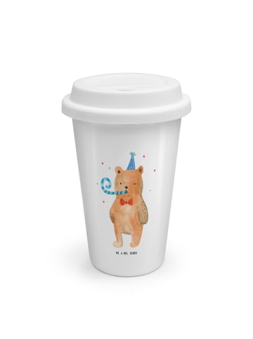 Mr. & Mrs. Panda Thermobecher To Go Bär Geburtstag ohne Spruch in Weiß