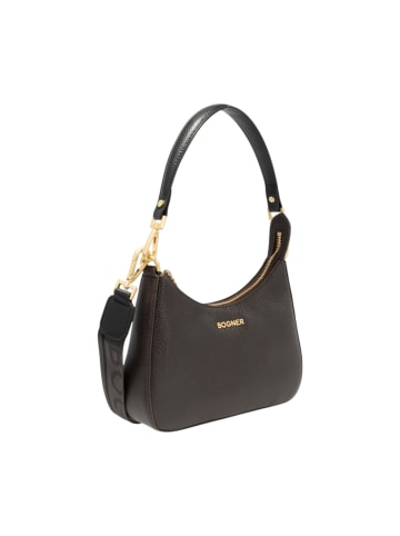 Bogner Schultertasche 'Wallis Odette in Seal Brown 24,00 x 17,00 x 6,00 cm'