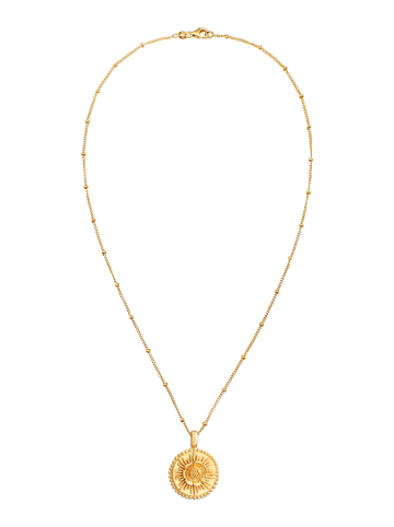 Elli Halskette 925 Sterling Silber Kugel, Lotusblume, Medaillon, Münze in Gold
