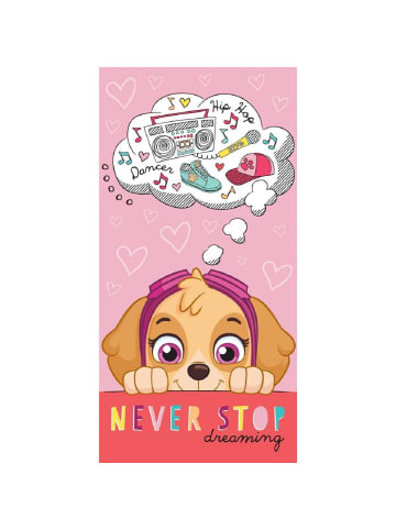 Paw Patrol Paw Patrol Handtuch Strandtuch – Weiches Kinderhandtuch 70 x 140 cm in Pink