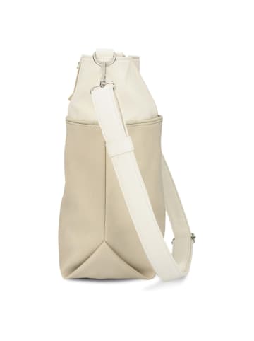 Zwei Jana J12 - Schultertasche 33 cm (papaya) in nubuk-linen