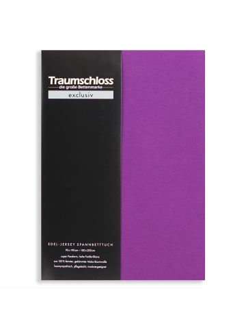 Traumschloss Exclusiv Edel-Jersey Spannbettlaken in violett