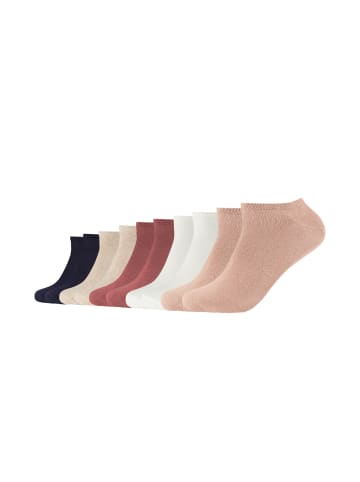 S. Oliver Sneakersocken Unisex für Damen und Herren Atmungsaktiv  bequem elastisch  natürlicher Baumwolle weicher Bund 10er Pack essentials in pink sand