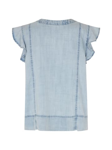 MASAI Kurzarmbluse MaDalali in Light Denim
