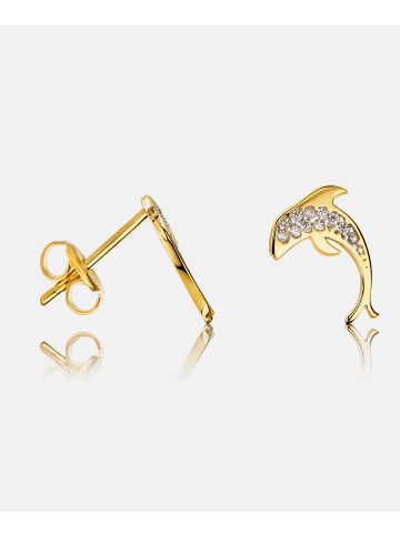 Diamant L'éternel Ohrringe aus 585 Gelbgold