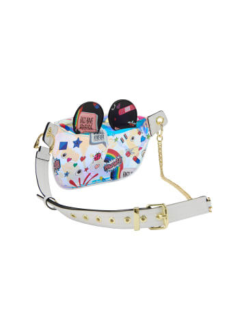 myMo Women 2-In-1 Tote Bag Set in White Multicolor