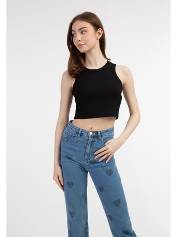 myMo Damen Tank Top in Schwarz
