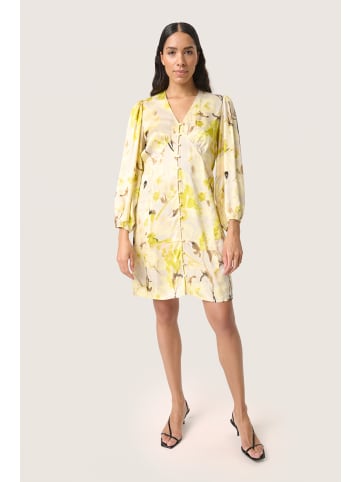 Soaked in Luxury Kleid SLBecca Gerade Passform in French Vanilla Floral Print