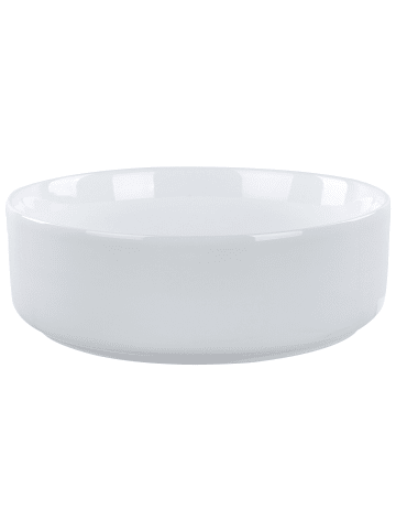 Beliani Waschbecken CALIG in Weiß - (W) 36 x (H) 12 x (L) 36 cm