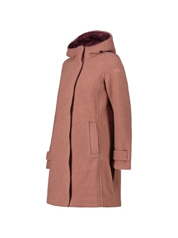 Campagnolo WOMAN COAT FIX HOOD in Lachs492