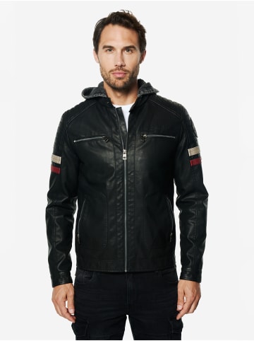 KOROSHI Kunstlederjacke in Schwarz