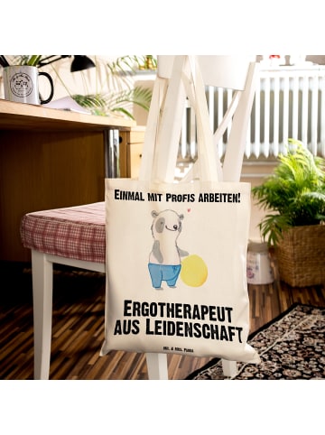 Mr. & Mrs. Panda Tasche Ergotherapeut Leidenschaft mit Spruch in Creme