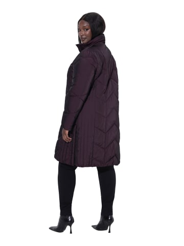 Ulla Popken Steppjacke in dunkle traube