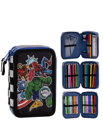 MARVEL Avengers Avengers Federmappe gefüllt Schuletui & Stiftebox mit Zubehör