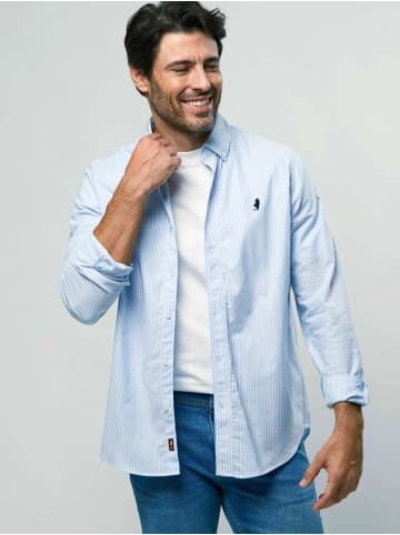 MCS Hemd Greg in Light Blue Stripe