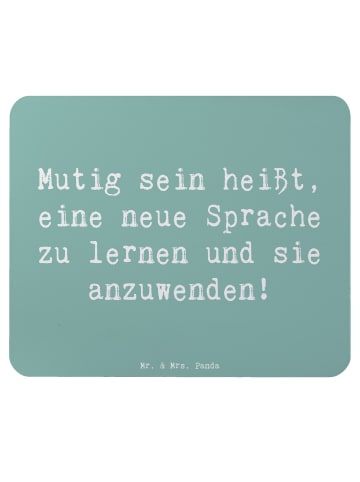 Mr. & Mrs. Panda Maus-Pad Spruch Sprachen Lernen und Anwenden mi... in Meeresbrise