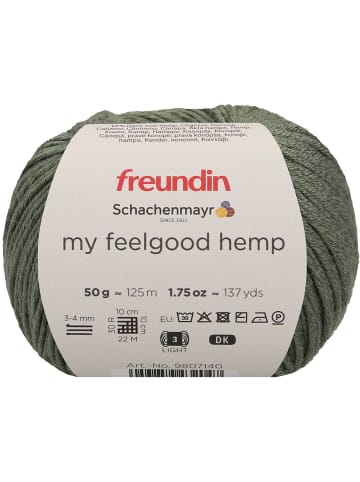 Schachenmayr since 1822 Handstrickgarne my feelgood hemp, 50g in Avocado