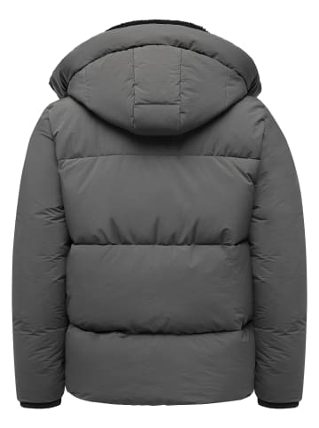 Humy Winterjacke mit Fleecefutter in Dunkelgrau