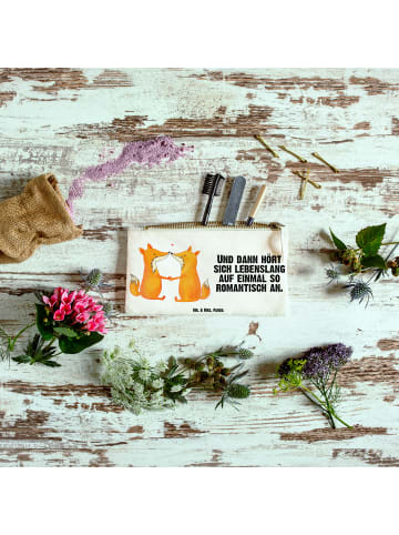 Mr. & Mrs. Panda Etui Füchse Liebe mit Spruch in Weiß