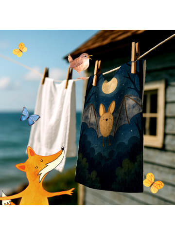 Mr. & Mrs. Panda Gästetuch Fledermaus Flügel Design ohne Spruch in Weiß