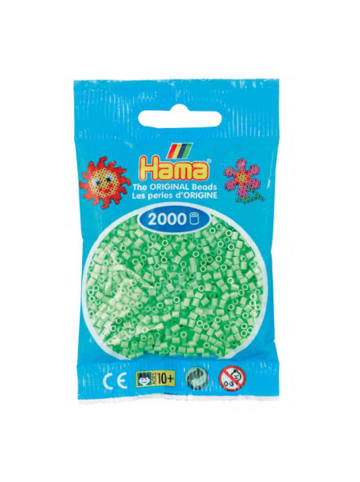 Hama Beutel mit 2000 Mini-Bügelperlen pastell grün - ab 10 Jahren