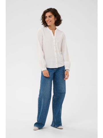 Kaffe Langarm - Hemd KAnaya Regular fit in Chalk