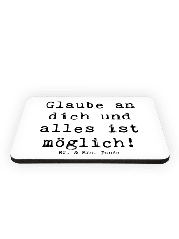 Mr. & Mrs. Panda Kühlschrankmagnet Spruch Vertrauen in eigene Fä... in Weiß