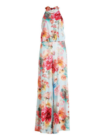 Vera Mont Jumpsuit mit Blumenprint in Blue/Rosé